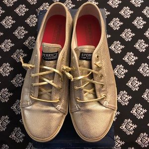 Sperry top- sider seacoast gold